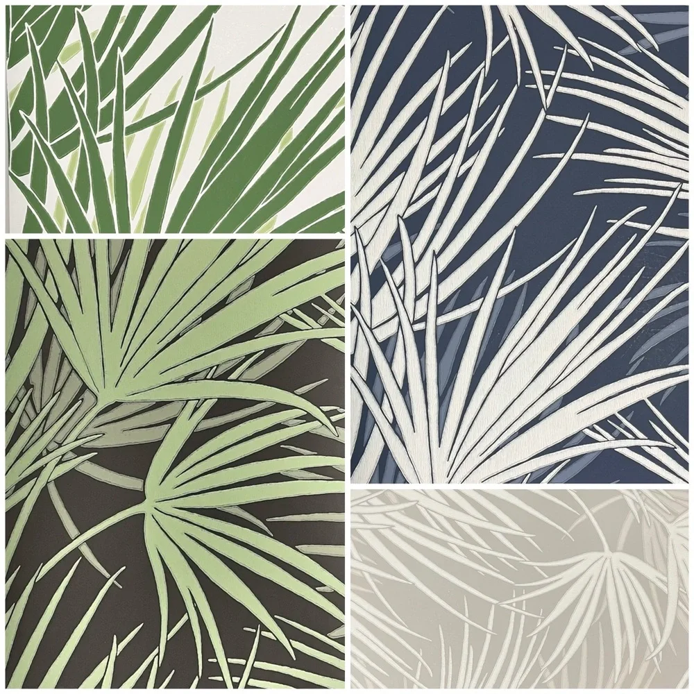 20 Large Tropical Leaf Pattern Crafts Wallpaper Sample Sheets Quality Bundle DIY